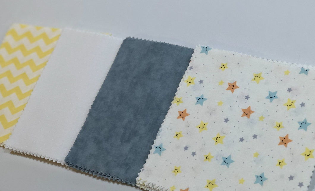 Stars Message Quilt Kit - Star Baby Shower Quilt Kit - Newborn Gift - Baby Shower Keepsake