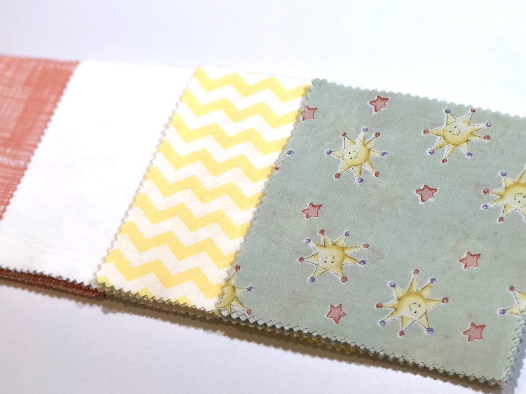 Yellow Stars Message Quilt Kit - Star Baby Shower Quilt Kit - Newborn Gift - Baby Shower Keepsake