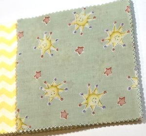 Yellow Stars Message Quilt Kit - Star Baby Shower Quilt Kit - Newborn Gift - Baby Shower Keepsake