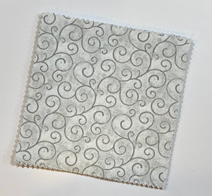 Gray and White Swans Wedding Message Quilt Kit - Wedding Guest Book Quilt - Wedding Keepsake