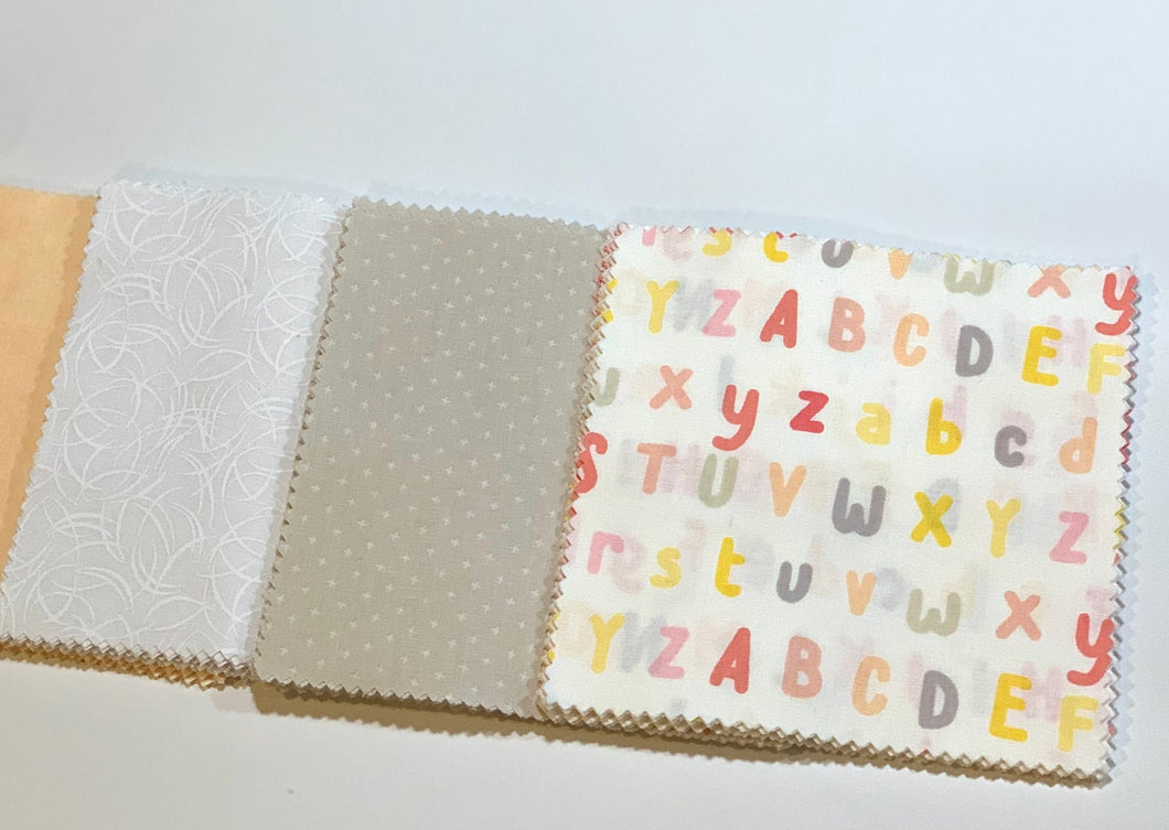 Alphabet Message Quilt Kit - ABC Baby Shower Quilt Kit - Baby Shower Gift - Baby Keepsake