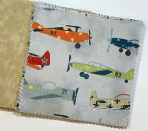 Airplane Message Quilt Kit - Airplanes Baby Shower Quilt Kit - Baby Shower Gift - Newborn Keepsake