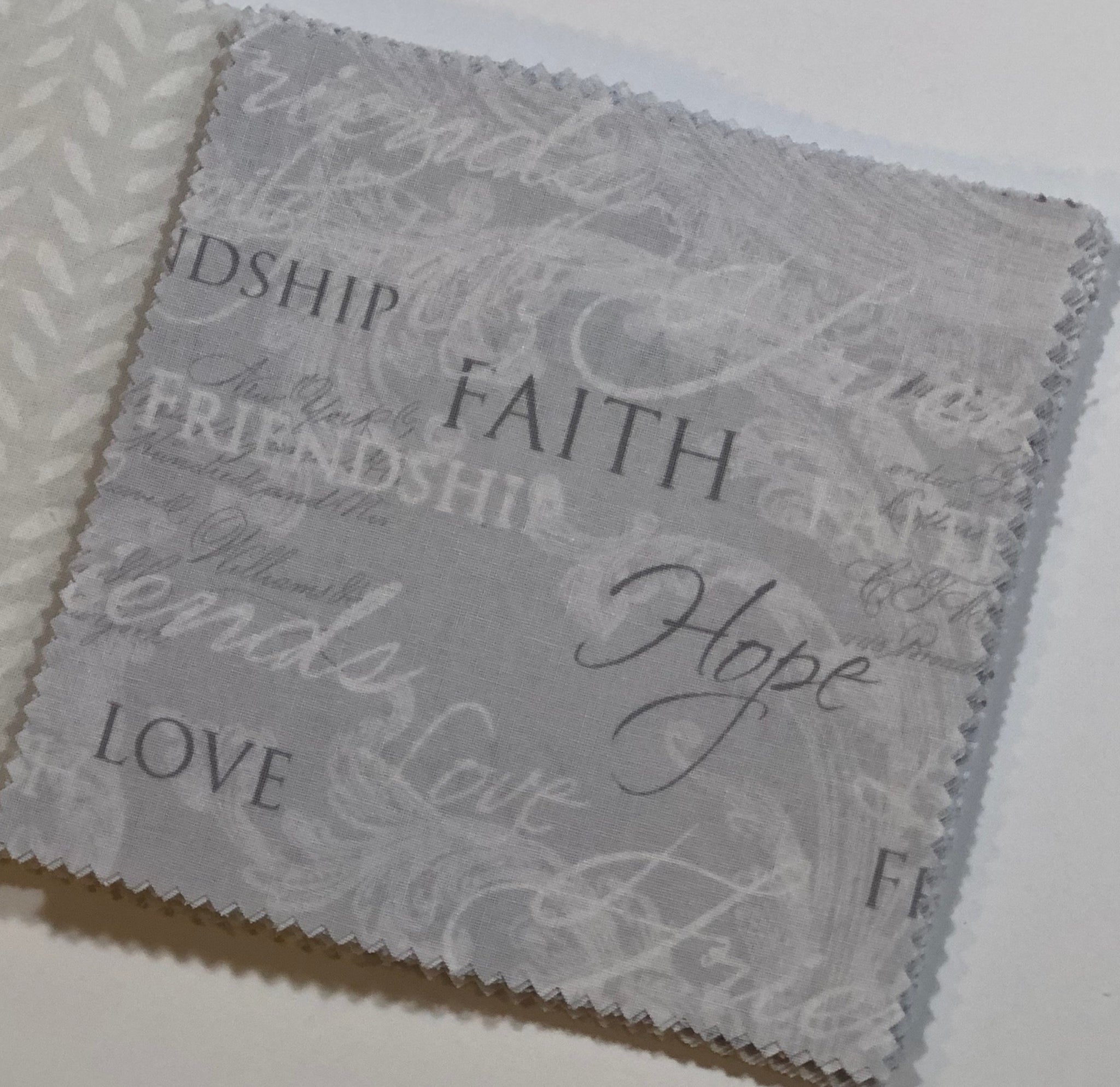 Gray and White Message Quilt Kit - Wedding Guest Book Quilt 