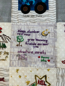 Alphabet Message Quilt Kit - ABC Baby Shower Quilt Kit - Baby Shower Gift - Baby Keepsake