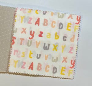 Alphabet Message Quilt Kit - ABC Baby Shower Quilt Kit - Baby Shower Gift - Baby Keepsake